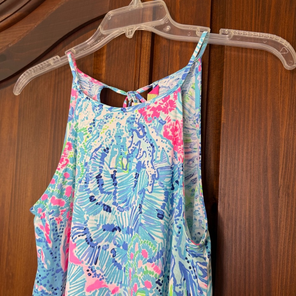 LILLY PULITZER Margot Swim Dress XXS Pink Blue Multi - Picture 3 of 9